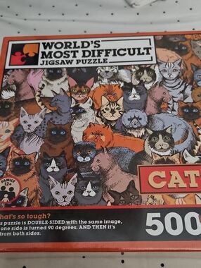 TDC Games World's Most Difficult Cats Puzzle Jigsaw 500 Pieces